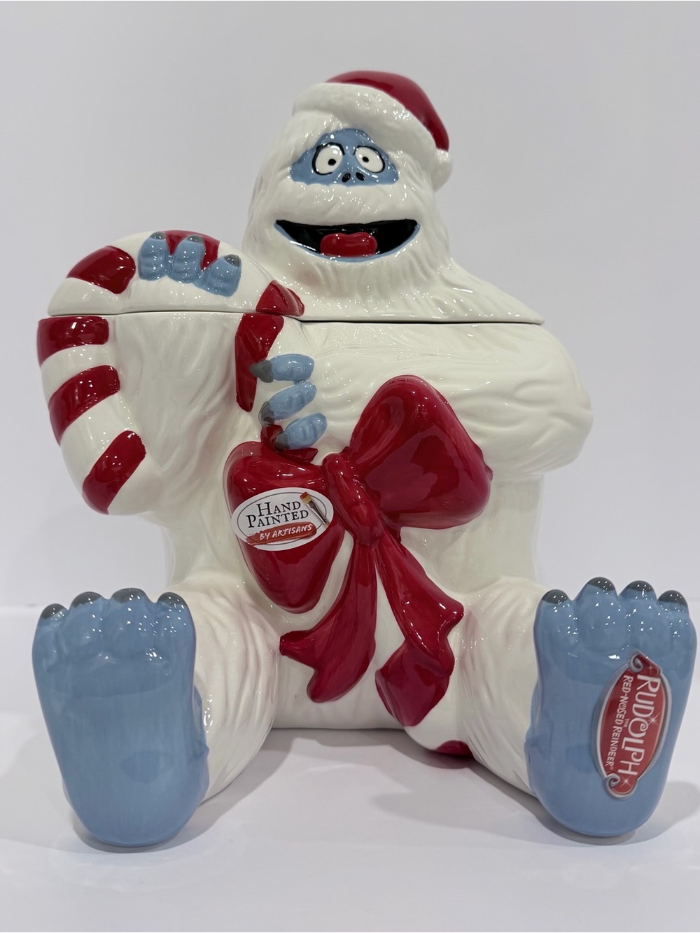 Bumble Cookie Jar Large Rudolph The Red Nosed Reindeer Abominable Snowman NEW
